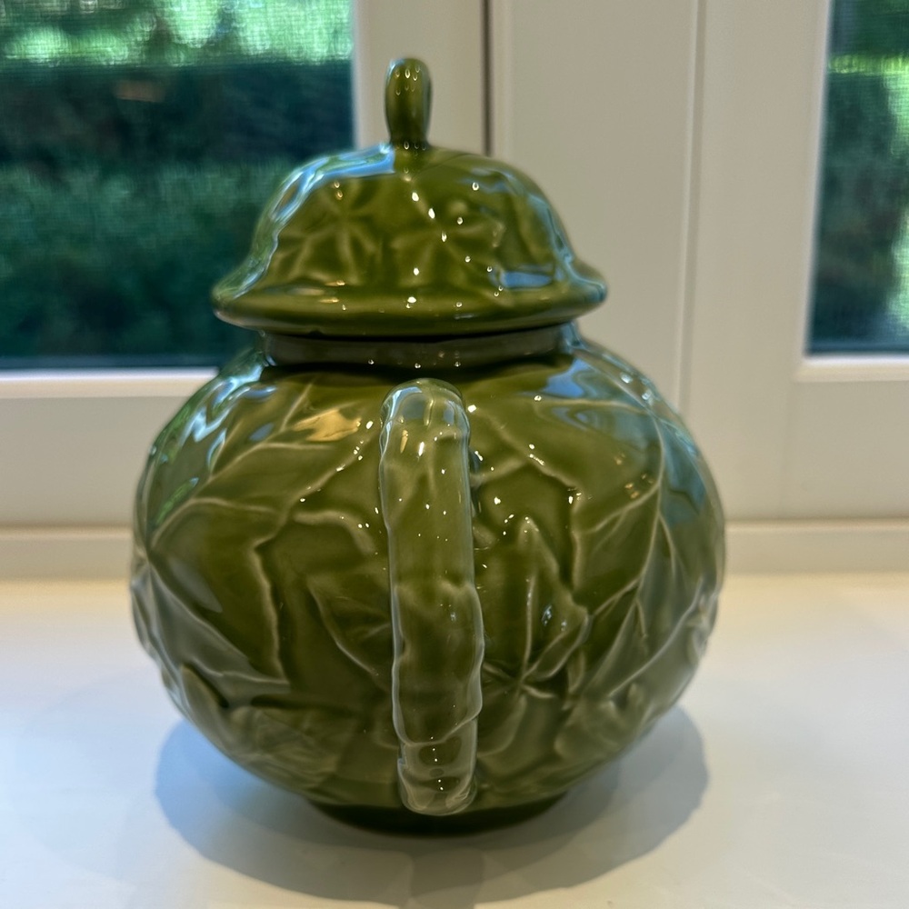 Vintage Franciscan Ivy Embossed Bright Green Teapot Portugal 4 Cups - Picture 6 of 16